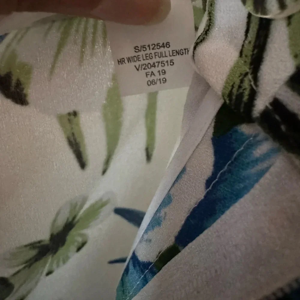 NWT Banana Republic High Waist Tropical Floral Wide Leg Pants Trousers S… - Picture 7 of 12